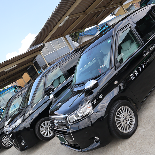 綺麗に整備された佐貫タクシーの車両